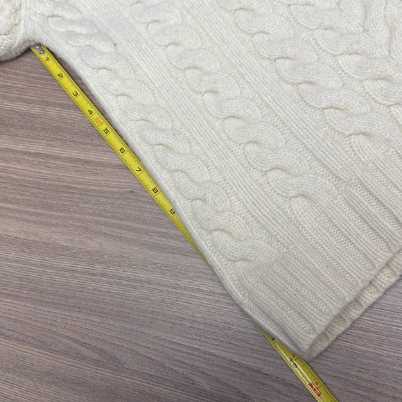 Loft 604 Men’s Natural Cable Wool High Collar Pullover Sweater Small - Picture 5 of 9